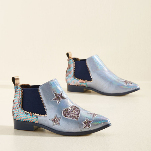 irregular choice silver shoes